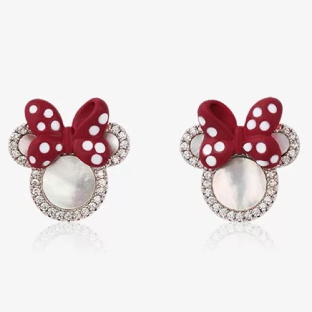 Sterling Silver Minnie Mouse Mother of Pearl